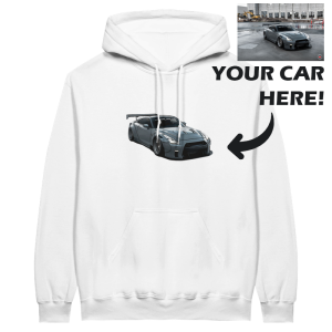Custom Car Print Hoodie - Upload Your Car Photo